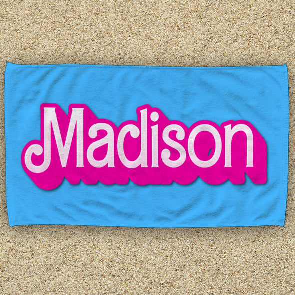 Doll up your bath time with a Barbie Personalized Towel - Your Name, Your Style!