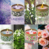 LA BELLEFÉE 4 Assorted Scented Soy Wax Candle Gift Set, Rose, Vanilla, Lavender, Jasmine (2.5oz ).