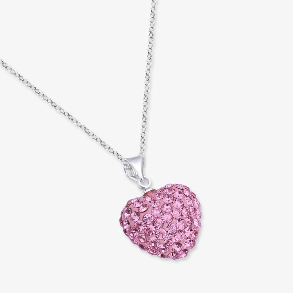 Swarovski Crystal Heart Necklace - Assorted Color.