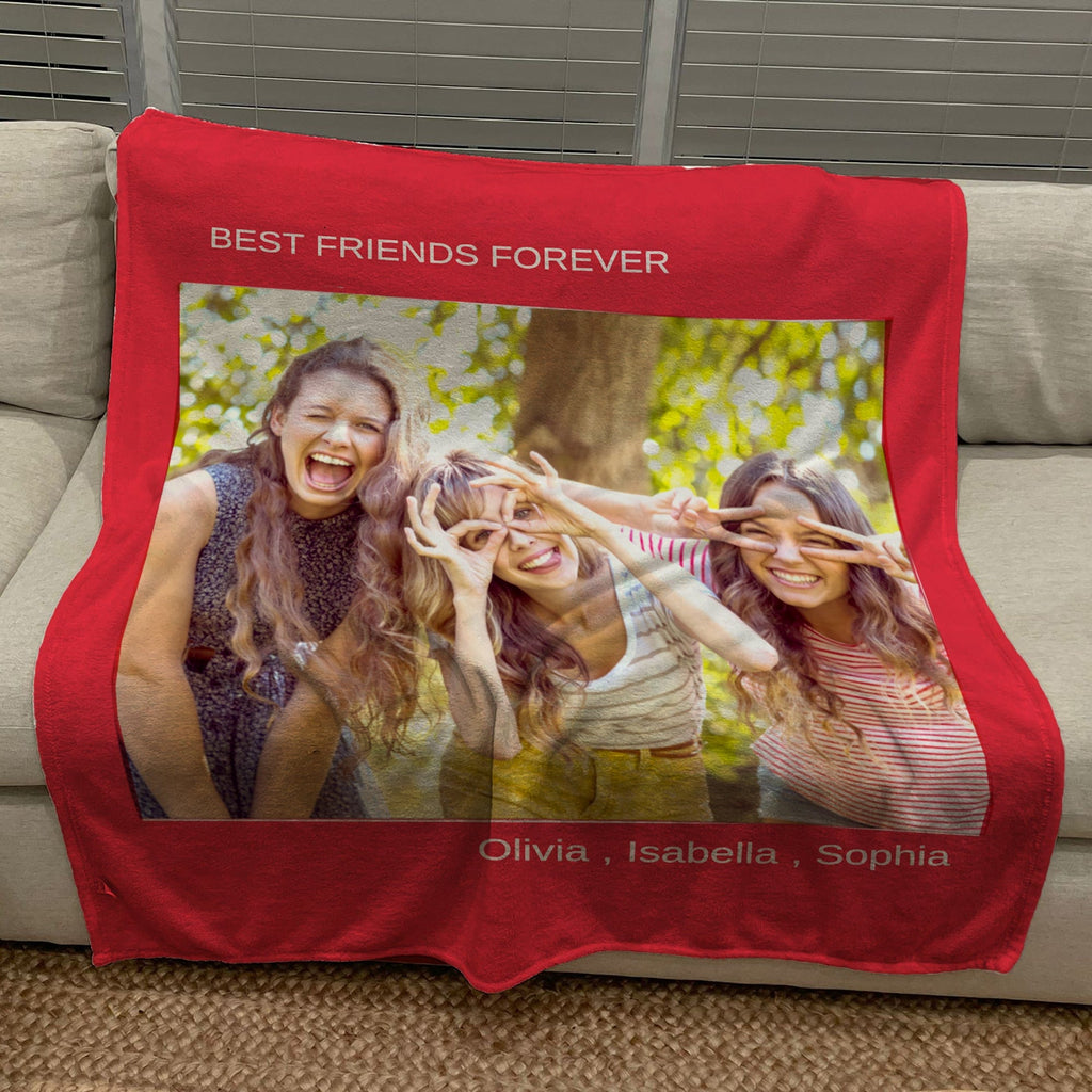 Build Your Own Design Custom Photo Collage Blanket | Blanket Personalized With Your Pictures