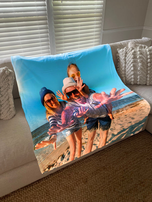 Build Your Own Design Custom Photo Collage Blanket | Blanket Personalized With Your Pictures