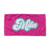 Personalized RETRO Beach Towel with Name ,Bath Towel, Pool Towel, Birthday, Vacation, Gift, bridal shower