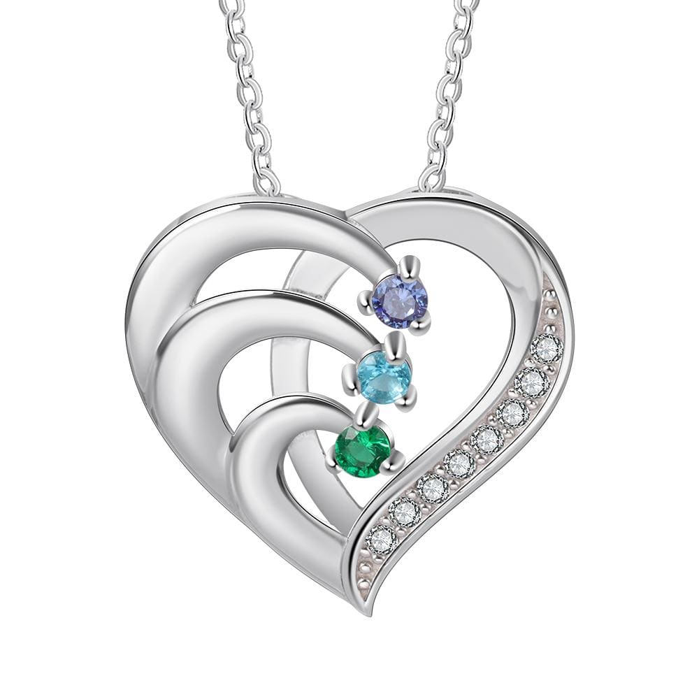 Personalized Engraving Name 925 Sterling Silver Heart