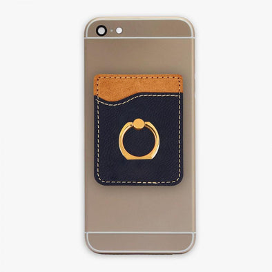 Non-Personalized | Leatherette Caddy Phone Wallet w/ Ring.
