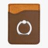 Non-Personalized | Leatherette Caddy Phone Wallet w/ Ring.