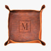 Personalized Genuine Leather Stash Tray.