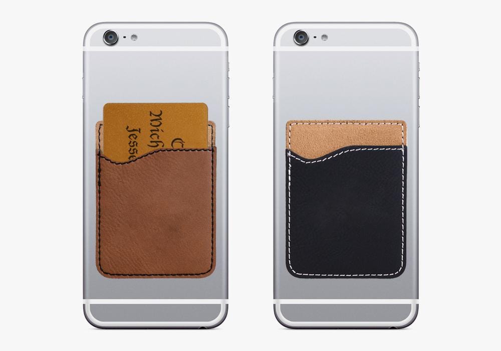 Non-Personalized | Leatherette Caddy Phone Wallet.