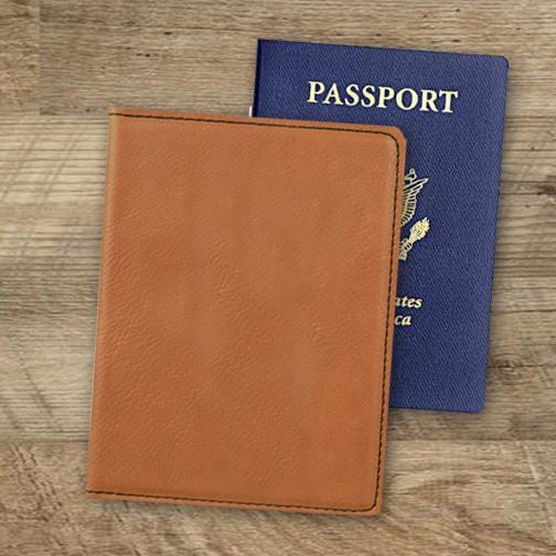 Non-Personalized | Leatherette Passport Holder.