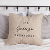 Established Personalized Linen Decorative Pillowcase.