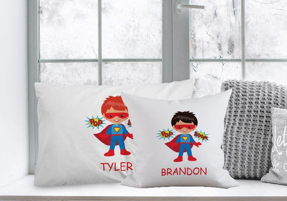 Super Hero Personalized Decorative Pillowcase.