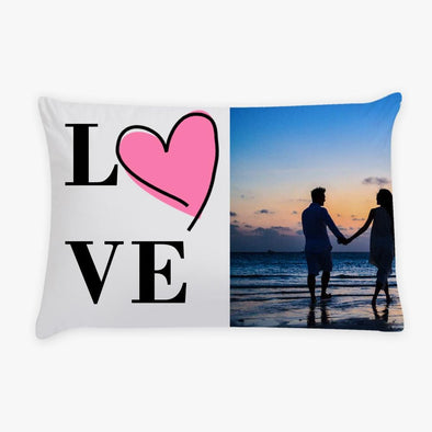 Photo Personalized LOVE Sleeping Pillow Case.
