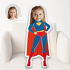 Custom 3D Super Girl Your Photo Face Pillow  | Personalized My Face Pillow for Kids