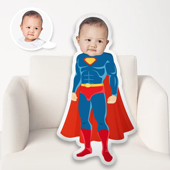 Custom 3D Super Boy Your Photo Face Pillow  | My Face Pillow for Kids