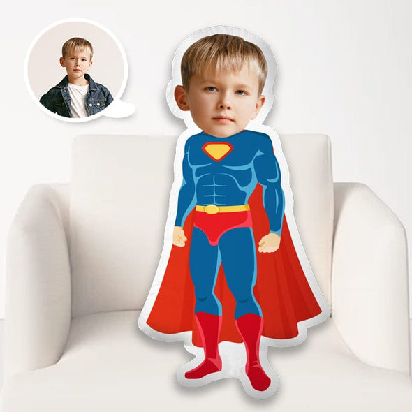 Custom 3D Super Boy Your Photo Face Pillow  | My Face Pillow for Kids