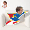 Custom Flying Super Girl Photo Face 3D Pillow  | My Face Pillow for Kids