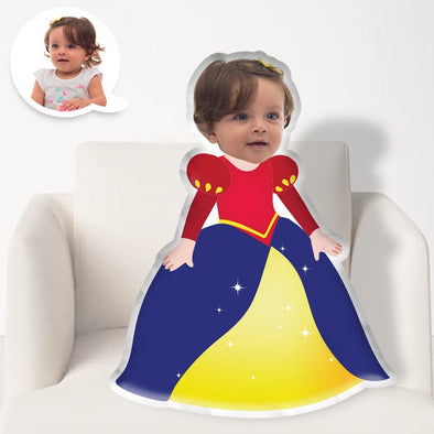 Personalized Photo Face 3D Princess Pillow | Your Face Pillow Doll for Kids