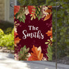 Fall Personalized Family Name Garden Flag.