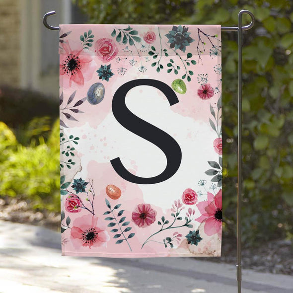 Personalized Flower Truck Welcome Garden Flag.