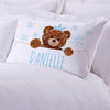 Personalized Caring Teddy Bear Sleeping Pillowcase.