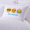Heart-Shaped Eyes Customized Emoji Sleeping Pillowcase.