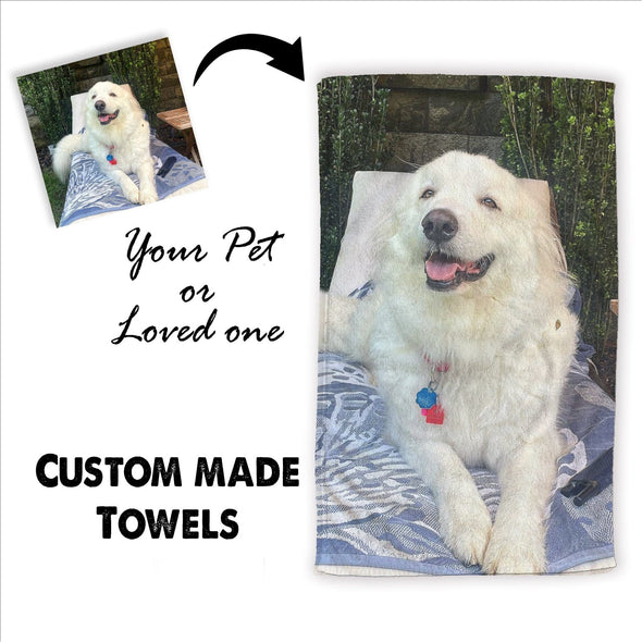 Personalized Photo Collage Beach Towel | Custom Picture Bath or Beach Towel | create your own collage