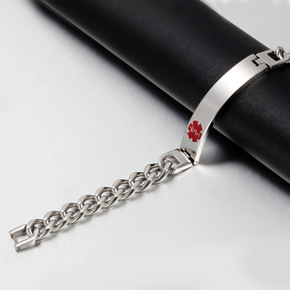 Key 2 Life® EMR Medi-Chip Men's Stylish Throwback USB Bracel