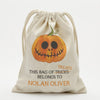 Bag Of Treats Custom Halloween Drawstring Sack for Kids | Personalized Halloween Trick or Treat Bag.