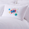 Blast Off To Dream Land Personalized Sleeping Pillowcase.