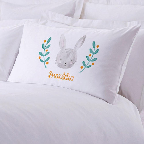 Bunny Personalized Kids Sleeping Pillowcase.