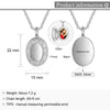 Engraved Sterling Silver Locket with Custom Photo, Elegant Oval Pendant Necklace for Loved Ones