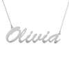 .925 Sterling Silver Name Necklace with a choice of 14K plating