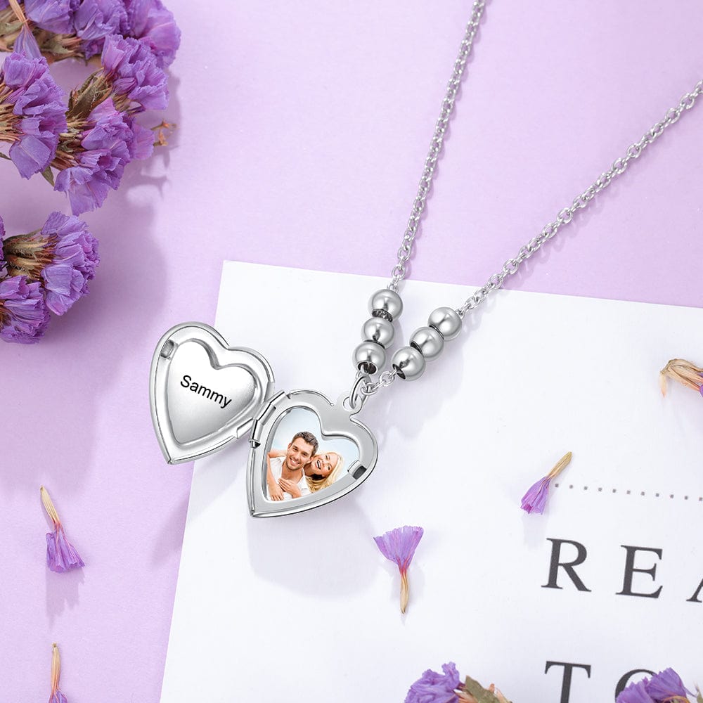 Customized Heart Pendant With Names - Personalized Heart Locket Neckla –  BBD GIFTS