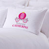 Princess Carriage Personalized Kids Sleeping Pillowcase.