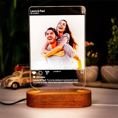 Turn your Instagram photos into unique Custom Photo Night Lights!