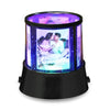 Star projected ceiling night light with four photos & multi color!