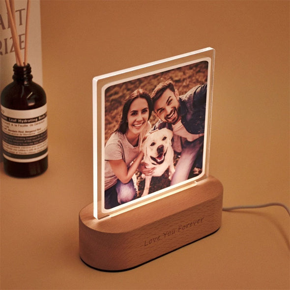 Design & customize, a personalized light stand with your own photo