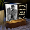 Design & customize, a personalized light stand with your own message & photo