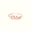 .925 Sterling Silver Personalized Single Name Ring