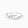 Personalized 14K Gold Plated Script Name Ring