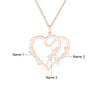 Personalized Gold Plated Heart Name Necklace