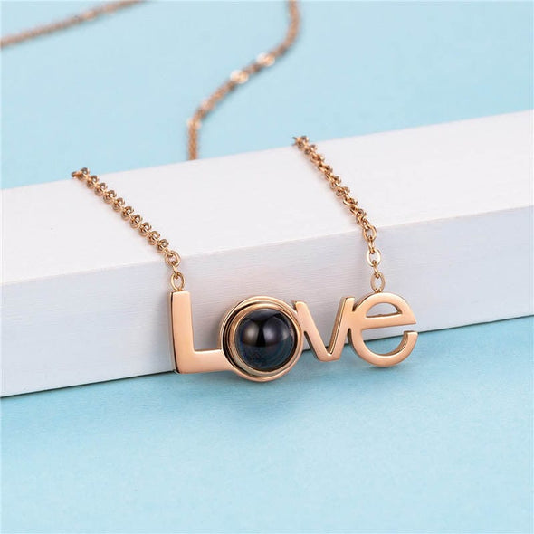 Personalized Photo Love Projection Necklace