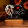 Light up your special one's heart: personalized light up heart w/ photo.