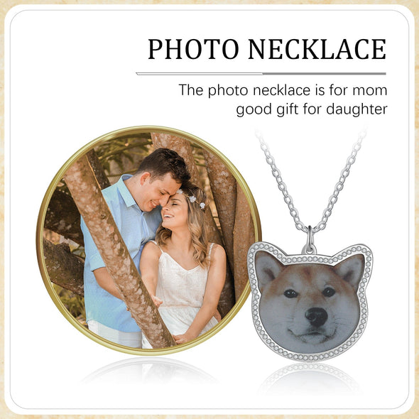 Personalized Stainless Steel Photo Pet Pendant Necklace