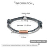 Personalized Engraved Stainless Steel Bracelet with choice of 2 names and a message