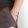 Personalized Medical Alert  Titanium Steel Bracelet