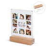 Custom LED light photo collage plaque, Personalized picture frames acrylic art photo gifts