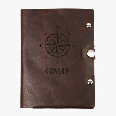 Compass Monogram Genuine Leather Passport Holder.