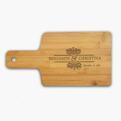 Couple Name Custom Wooden Serving Board.