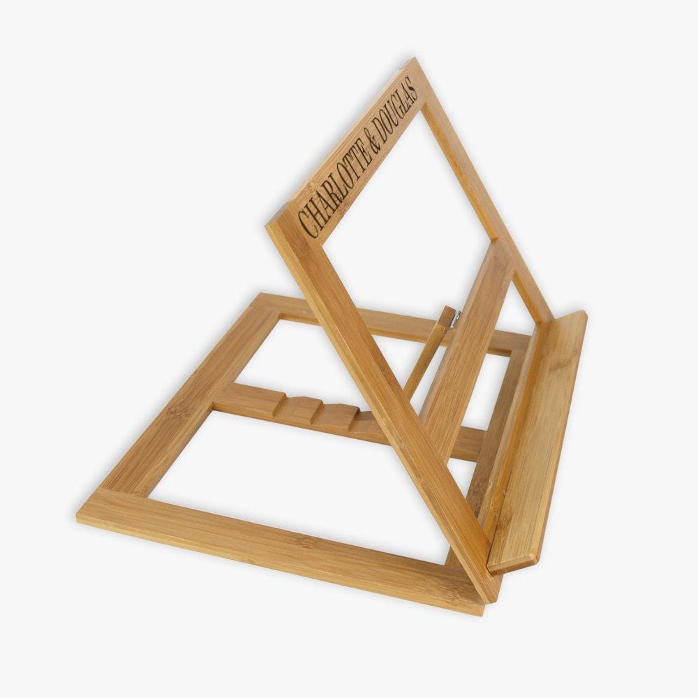 Exclusive Sale - Custom Name Bamboo Book Stand | Monogram Online