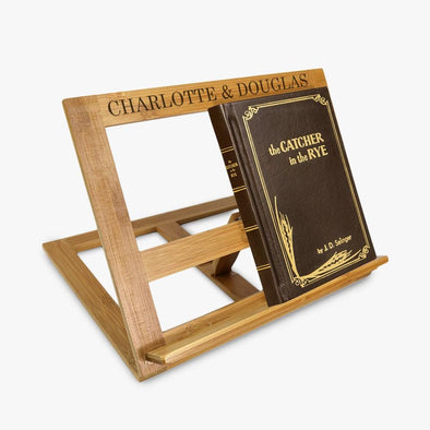 Exclusive Sale - Custom Name Bamboo Book Stand.